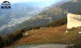 View from Tracouet to piste de l’Alpage and Rhône valley