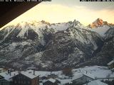 View from Unterbach towards Bietschhorn and Wiwannihorn